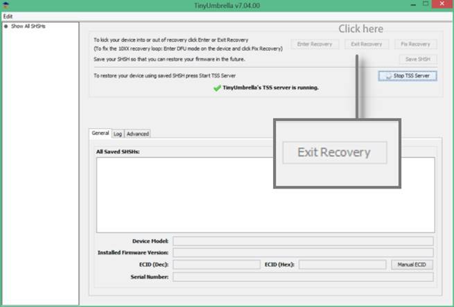 Exit Recovery”