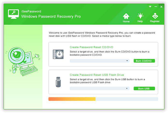 install windows password recovery advanced