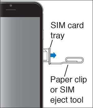 take sim card out of iphone