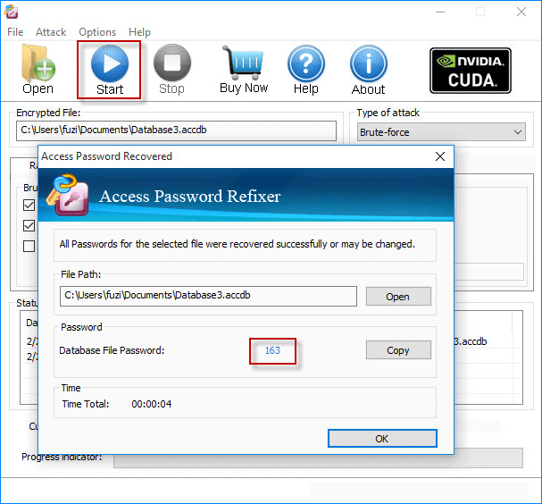 Crack password access 2007 database accde
