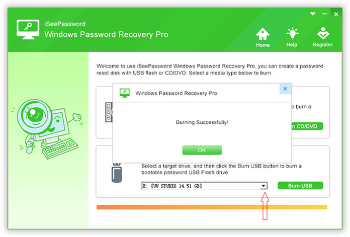 Burn A Bootable USB or DVD Reset Disk 