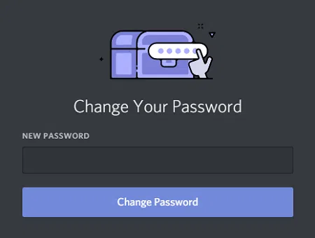 forgot your password of discord