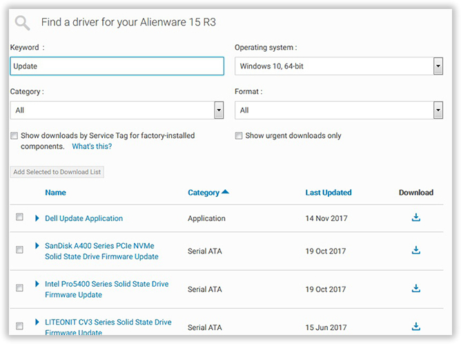 dell drivers download